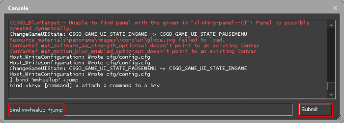 Jump bind csgo wheel console scroll mouse command pwrdown