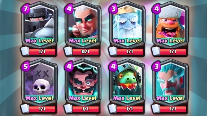 Old clash royale cards