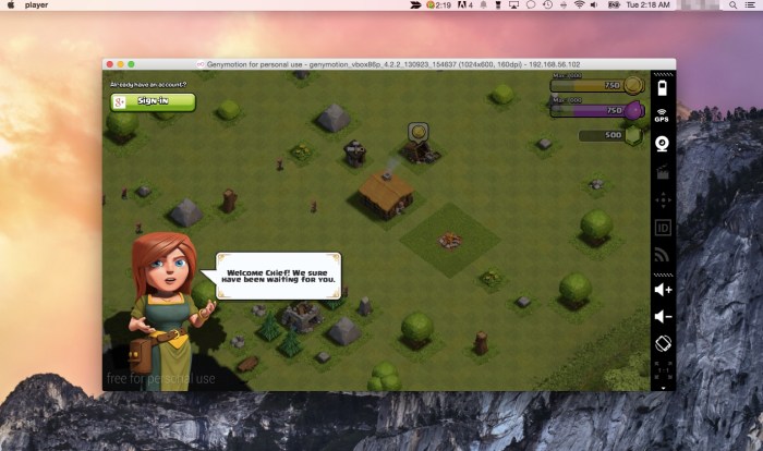 Play clash of clans mac