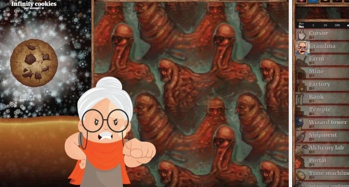 Cookie clicker grandma portal wallpapers apocalypse