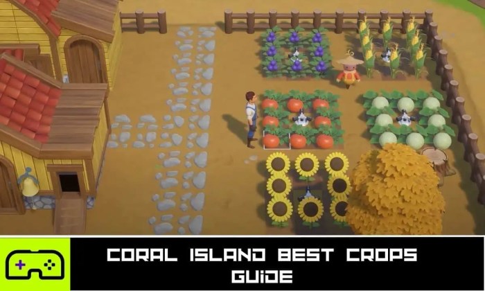 Best crops coral island