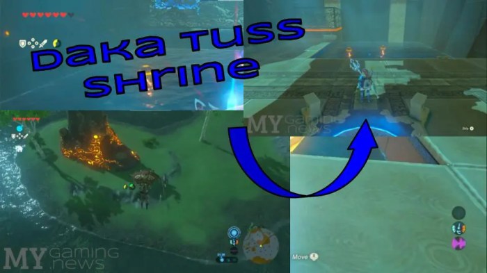 Daka tuss breath zelda wild shrine puzzle walkthrough solutions guide