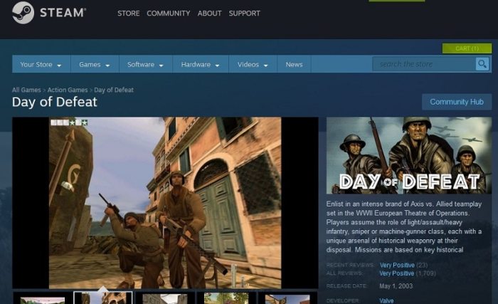 Steam defeat oldest source games release date price original