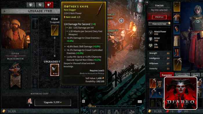 Diablo 2 upgrade items