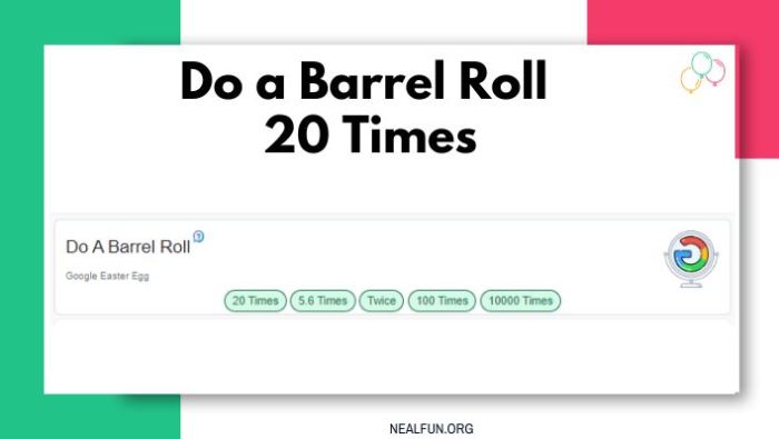 Do a barrel roll 20 x
