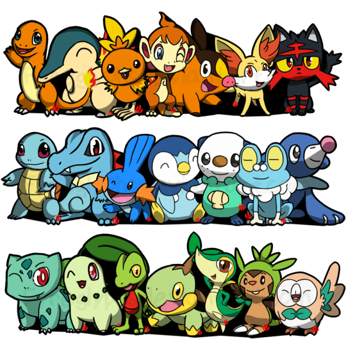 Fan made starter pokemon