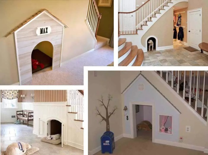 Doghouse under the stairs