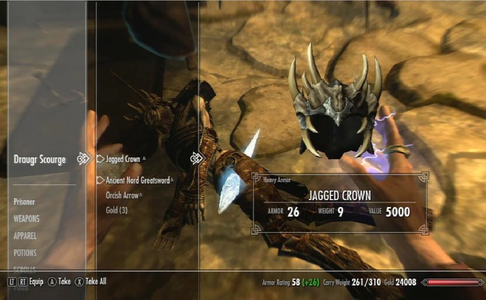 Skyrim keep jagged crown