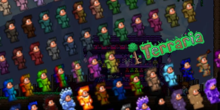 All dyes in terraria