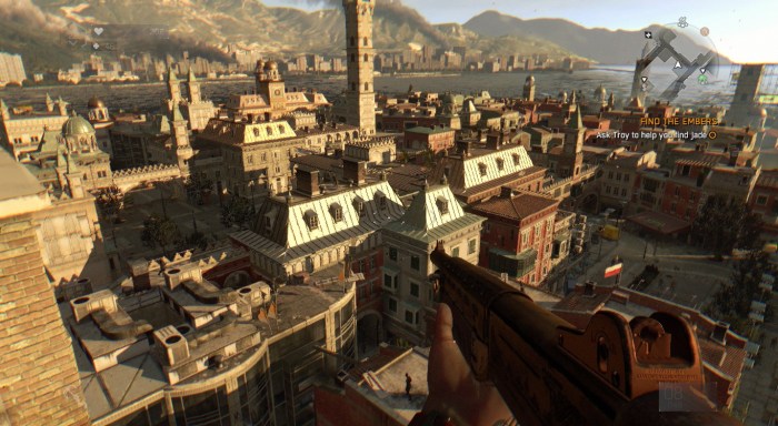 Old town dying light