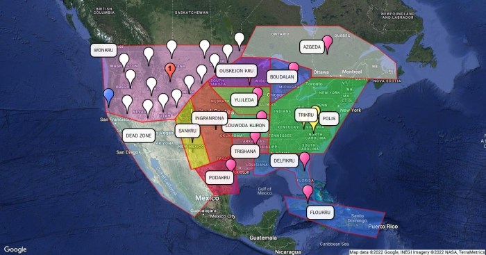 The 100 map of clans