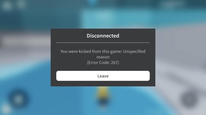 Roblox kicked me out