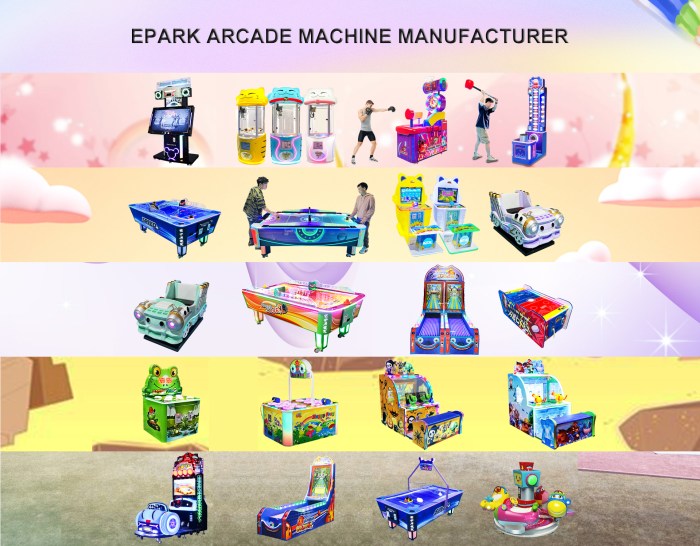 Types of arcade machines