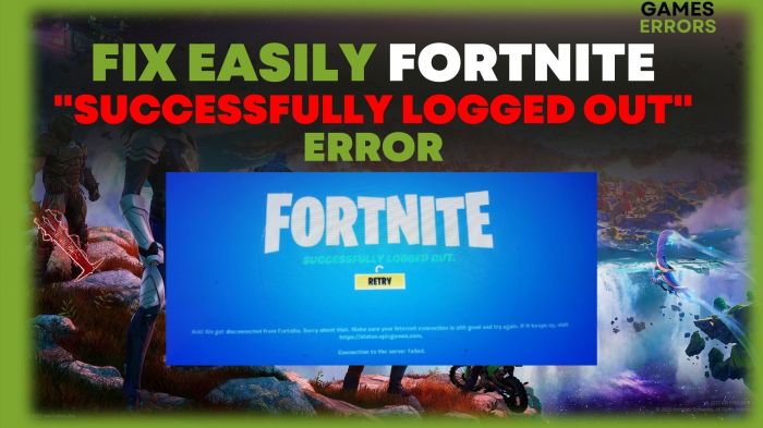 How to log out fortnite