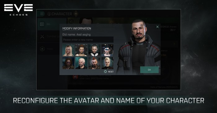 Eve online change name