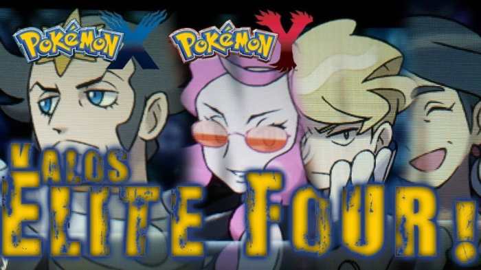 Elite 4 pokemon x and y