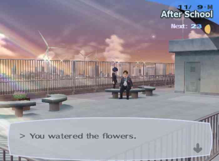 Persona 3 water flowers