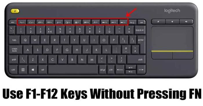 Stopped keys pressing f12 fn f1 working without work don preferences button system open click