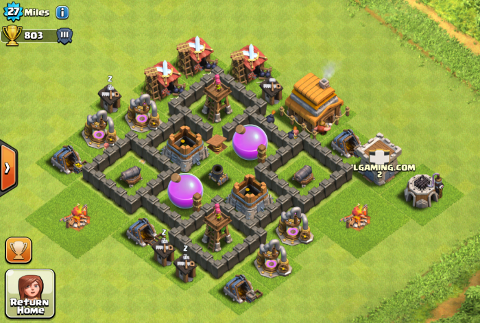 Base for town hall 4