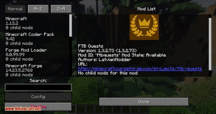 All the mods 8 quests