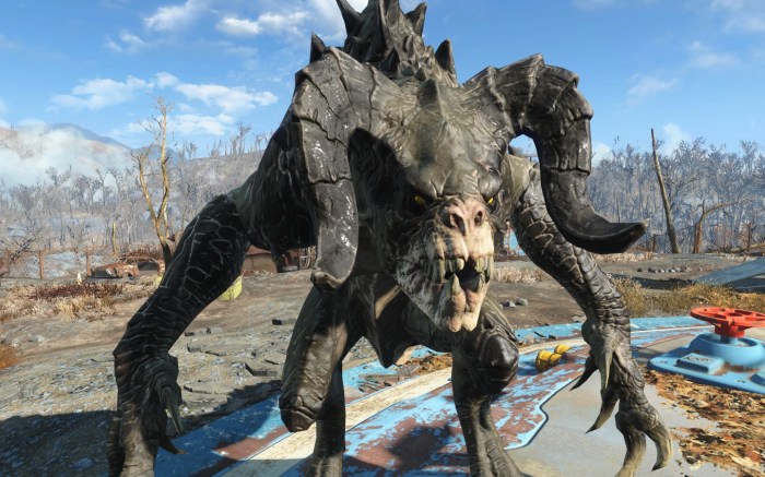 Fallout behemoth mirelurk giant queen creatures locations fall trophy