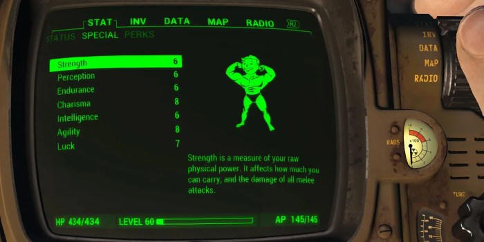 Levels in fallout 4