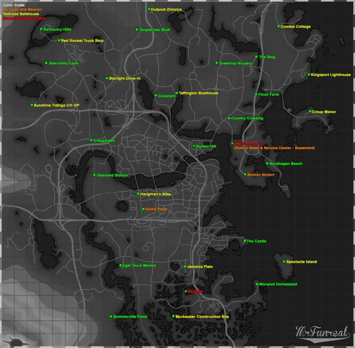 Fallout 4 locations map