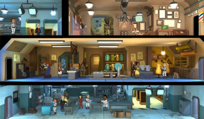 Fallout shelter game room