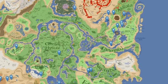 How big is hyrule in botw