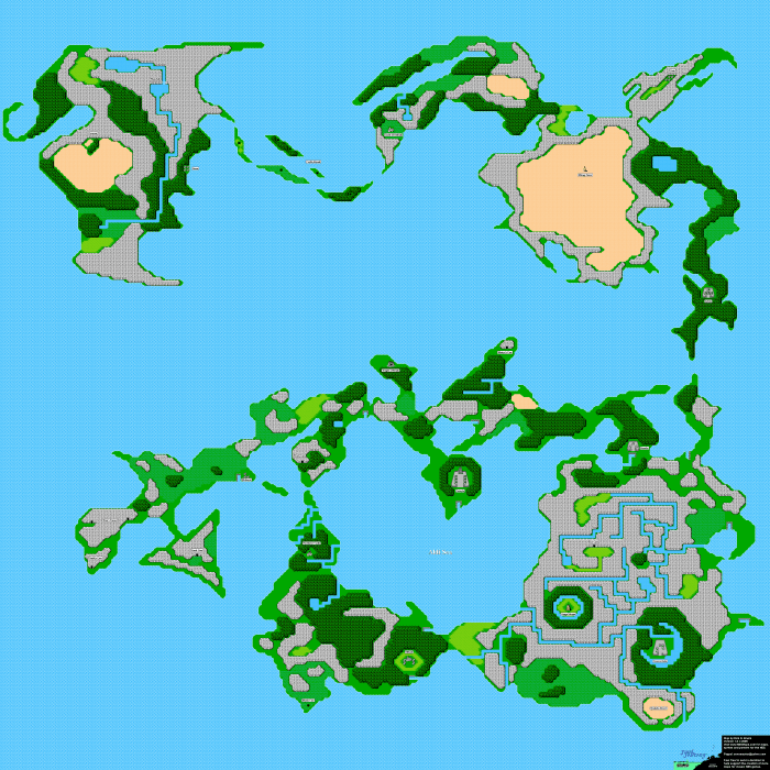 Nes final fantasy map