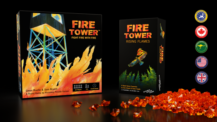 Ghost tower fire red