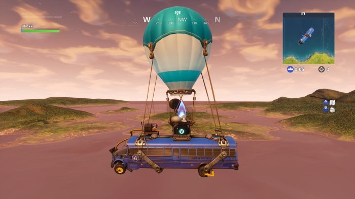 Fortnite battle bus full