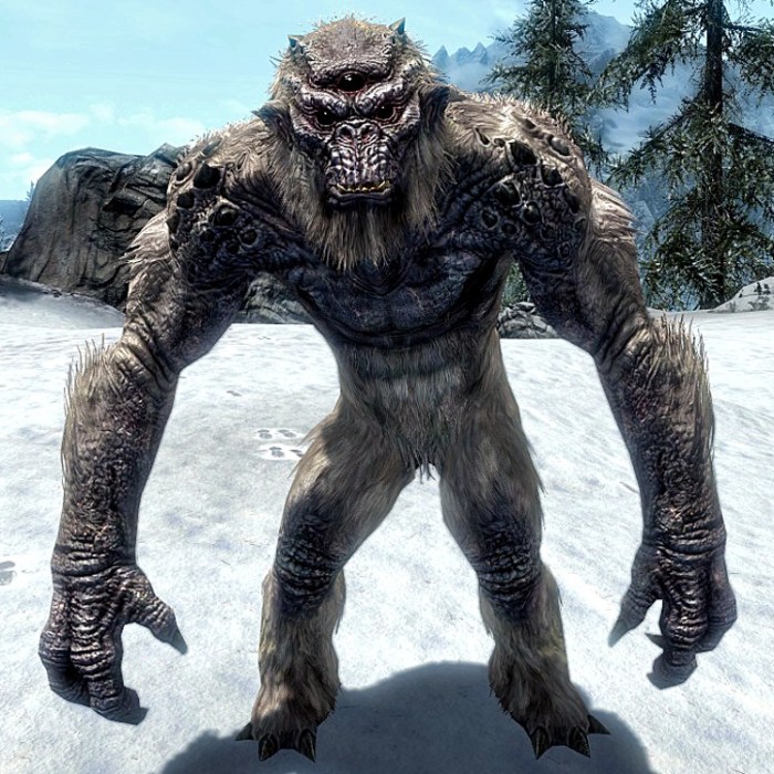 Frost troll in skyrim