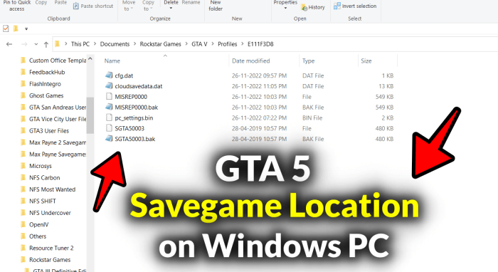 Gta 5 game save location