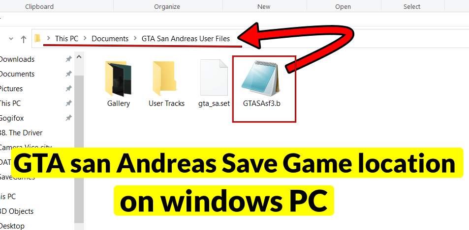 San andreas save files