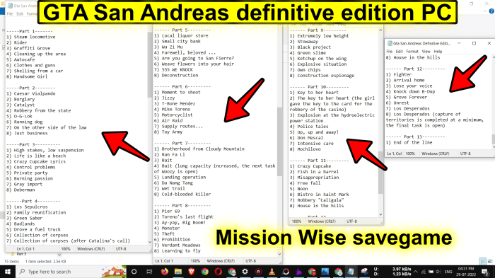 San andreas save files