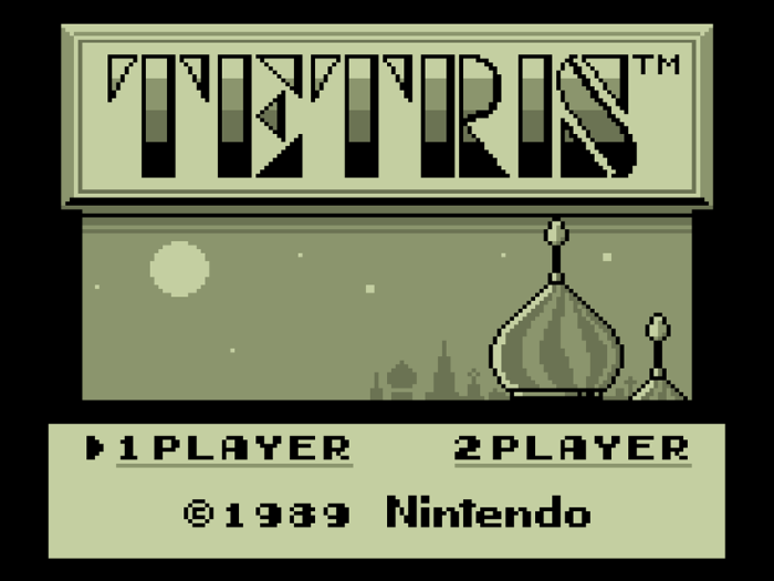 Tetris for the gameboy