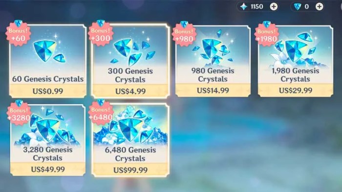 How much are crystals