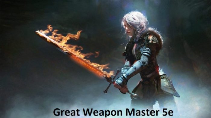 Polearm 5e master barbarian fighter great weapon warlock