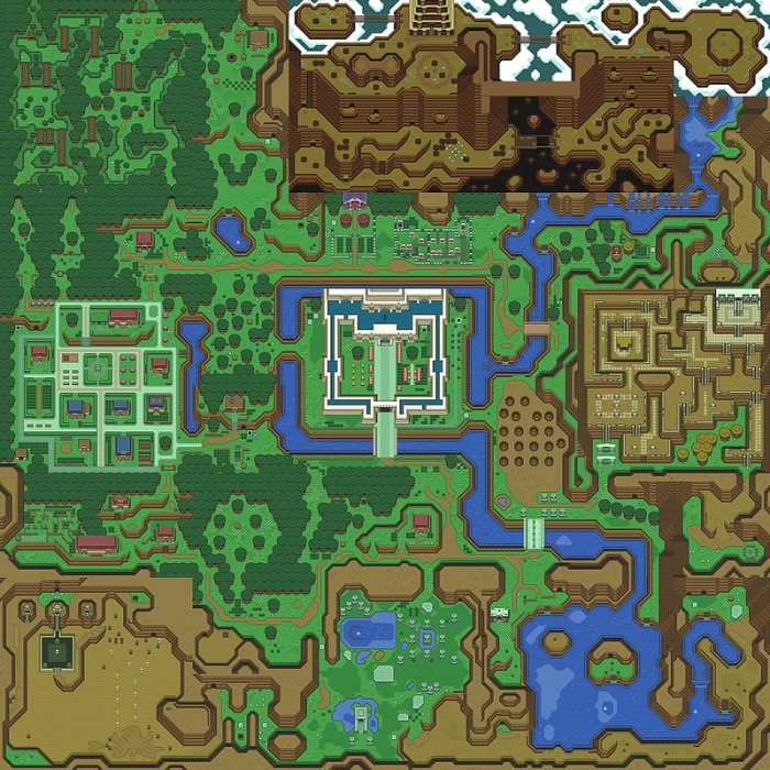 Zelda link to past map