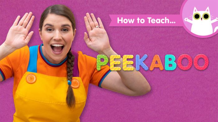 Peekaboo songs teach boo