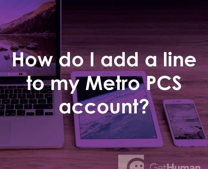 Metro pcs remove a line