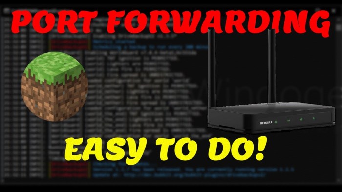 Port forward mc server
