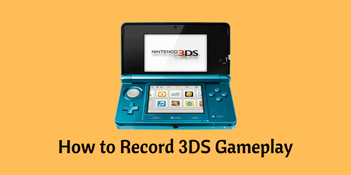 How to record a 3ds