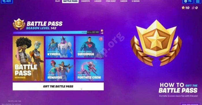 Fortnite gift battle pass