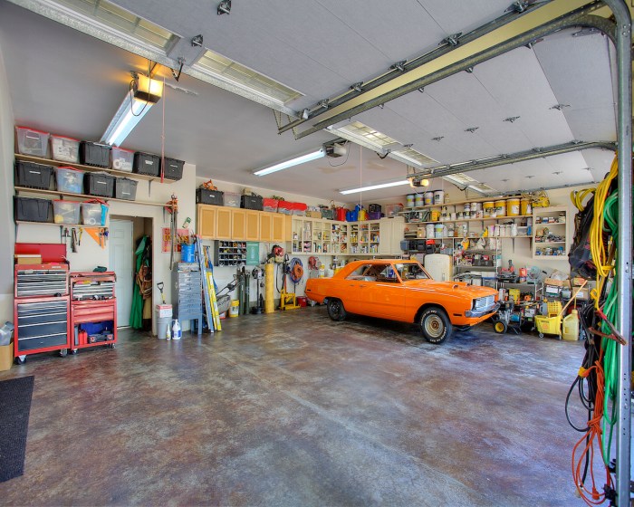 6 car garage inside