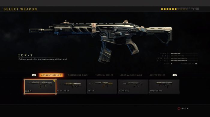 Ops armas weapon activision screengrab dotesports kn bo4
