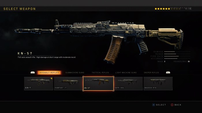 Black ops 1 weapons