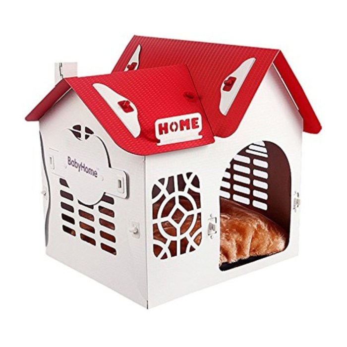 Dog house inside kennel