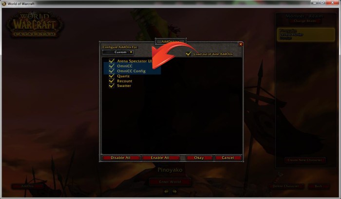 Addons addon blizzard